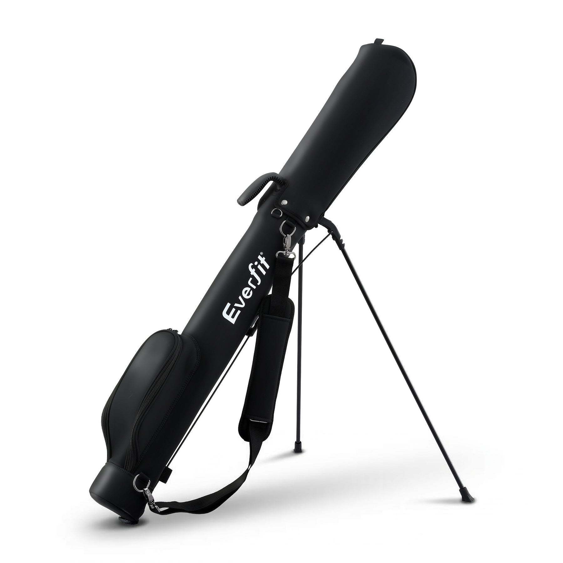 Everfit Black Sunday Golf Stand Bag with Insulated Pocket