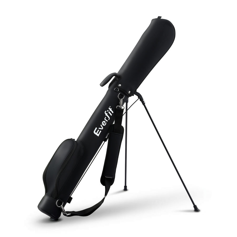 Everfit Black Sunday Golf Stand Bag with Insulated Pocket