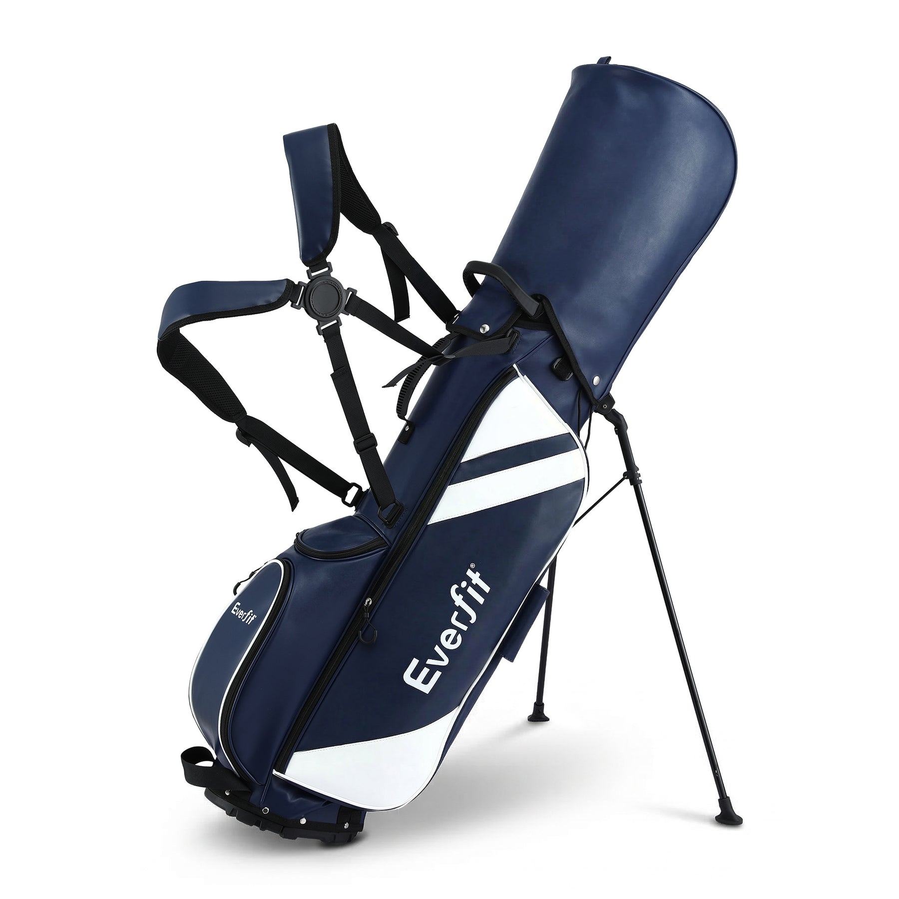 Everfit Blue Golf Stand Bag with Dual Straps & Club Divider