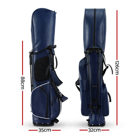 Everfit Blue Golf Stand Bag with Dual Straps & Club Divider