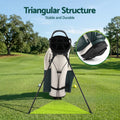 Everfit Green & White Golf Stand Bag with Dual Straps & Club Divider