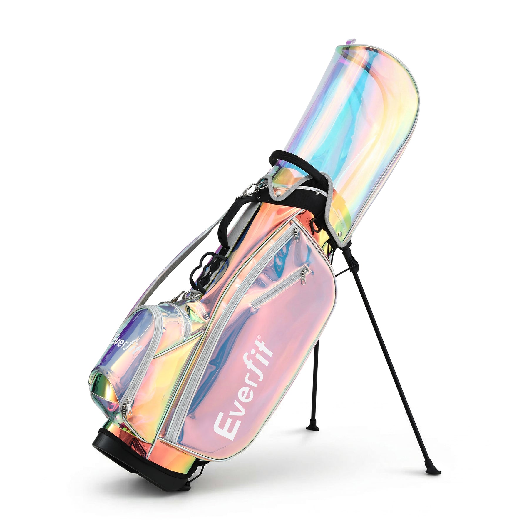 Everfit Holographic Golf Stand Bag with Dual Straps & Club Divider