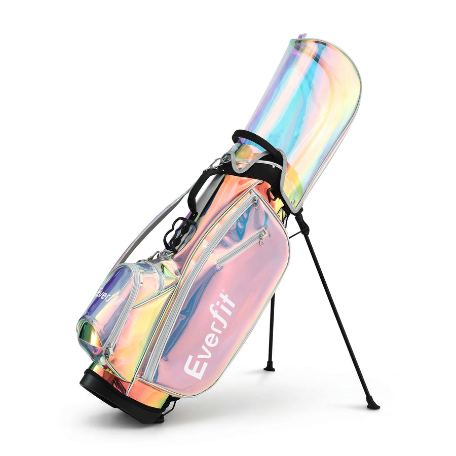 Everfit Holographic Golf Stand Bag with Dual Straps & Club Divider