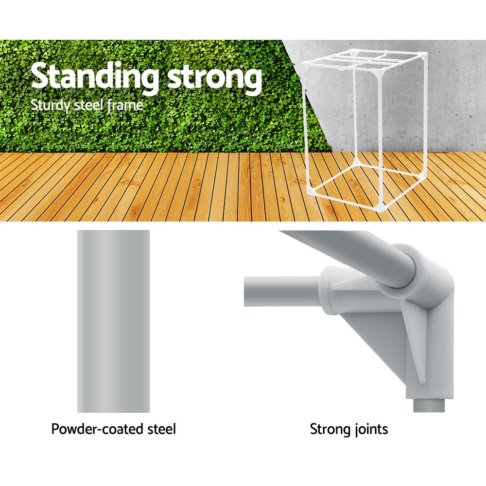 Greenfingers Hydroponics Grow Tent 60x60x90CM, Steel Frame, Waterproof, Easy Assembly - SuperSaverAU - view 5