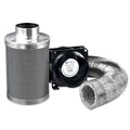 Green Fingers 4" Hydroponics Grow Tent Ventilation Kit with Fan, Carbon Filter, Ducting - SuperSaverAU - view 3
