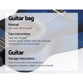 Alpha 34-Inch Classical Guitar with Carry Bag - Blue
