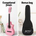 Alpha 34 Inch Classical Guitar with Carry Bag - Pink