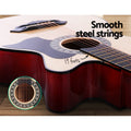 Alpha 38" Acoustic Cutaway Guitar Laminated Linden Body Steel Strings - SuperSaverAU - view 4