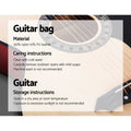 Alpha 38" Acoustic Cutaway Guitar Laminated Linden Body Steel Strings - SuperSaverAU - view 6