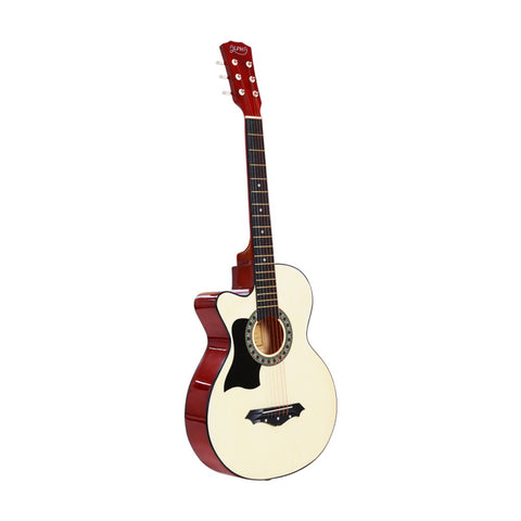 Alpha 38-Inch Left-Handed Acoustic Guitar with Carry Bag