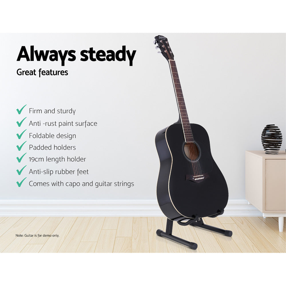 Alpha Guitar Stand Folding Portable Floor Rack Holder - SuperSaverAU - view 3