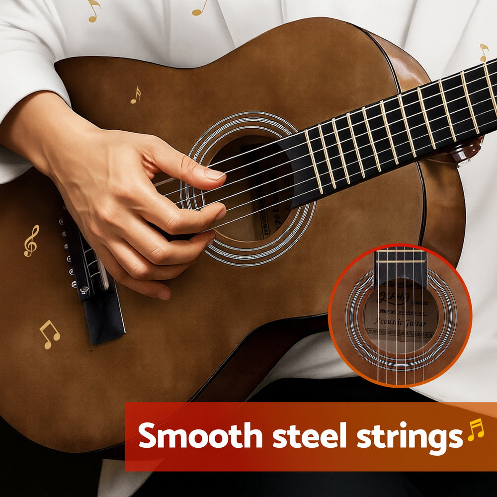 Alpha 31-Inch Steel String Acoustic Guitar - Natural