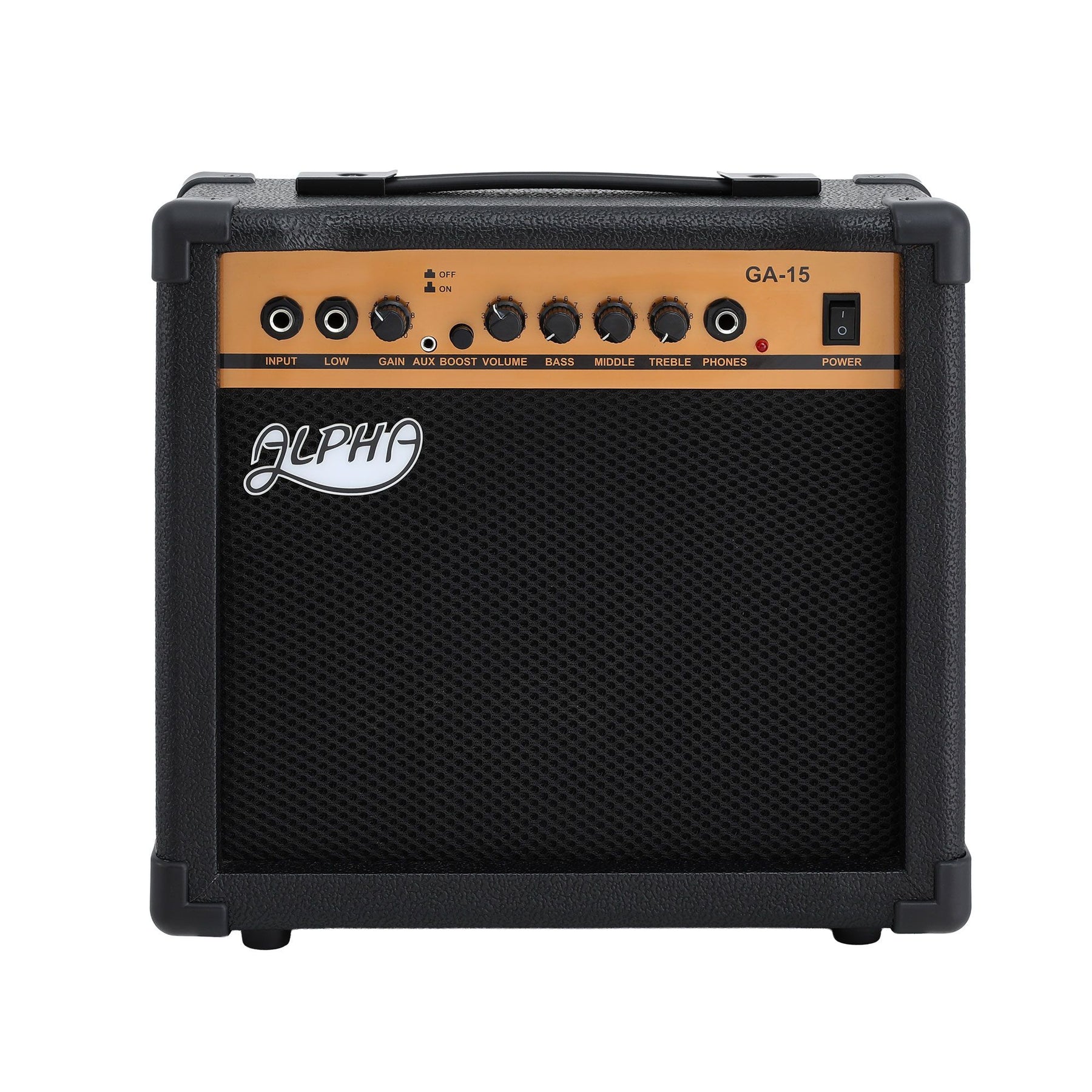 Alpha 20W Portable Guitar Amplifier with Overdrive - Black