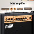 Alpha 20W Portable Guitar Amplifier with Overdrive - Black