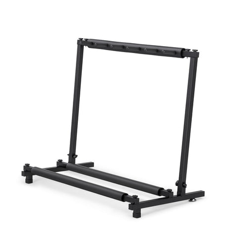 Alpha Foldable Guitar Rack Stand Holder, 5 Guitars, Adjustable Feet, Black 87*47*73cm - SuperSaverAU - view 1