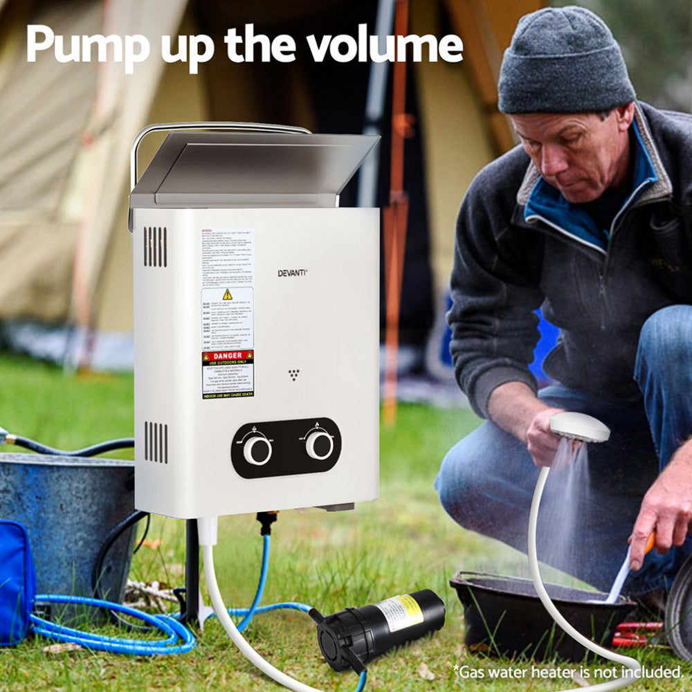 Water Pump 12V Pressure Shower 4L/Min - SuperSaverAU - view 4