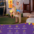 Inflatable Cowboy Costume Adult Suit Blow Up Party Fancy Dress Halloween Cosplay - SuperSaverAU - view 4