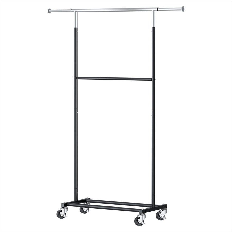 Artiss Clothes Rack Double Rod Airer Rail Coat Stand Adjustable Hanger - SuperSaverAU - view 1