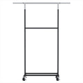 Artiss Clothes Rack Double Rod Airer Rail Coat Stand Adjustable Hanger - SuperSaverAU - view 3