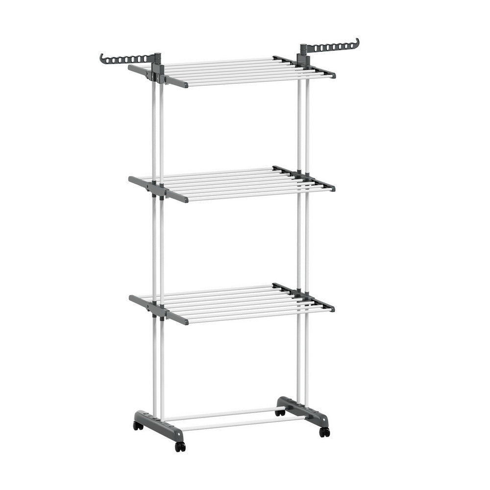 Artiss Clothes Drying Rack 173cm Foldable, 3-Tier, Lightweight, Portable - SuperSaverAU - view 3