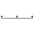 Artiss Wall-Mounted Clothes Rack - Black, Metal Construction - SuperSaverAU - view 3