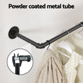 Artiss Wall-Mounted Clothes Rack - Black, Metal Construction - SuperSaverAU - view 5