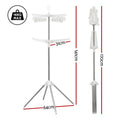 Artiss 2-Tier Rotatable Clothes Drying Rack with Clips - SuperSaverAU - view 2