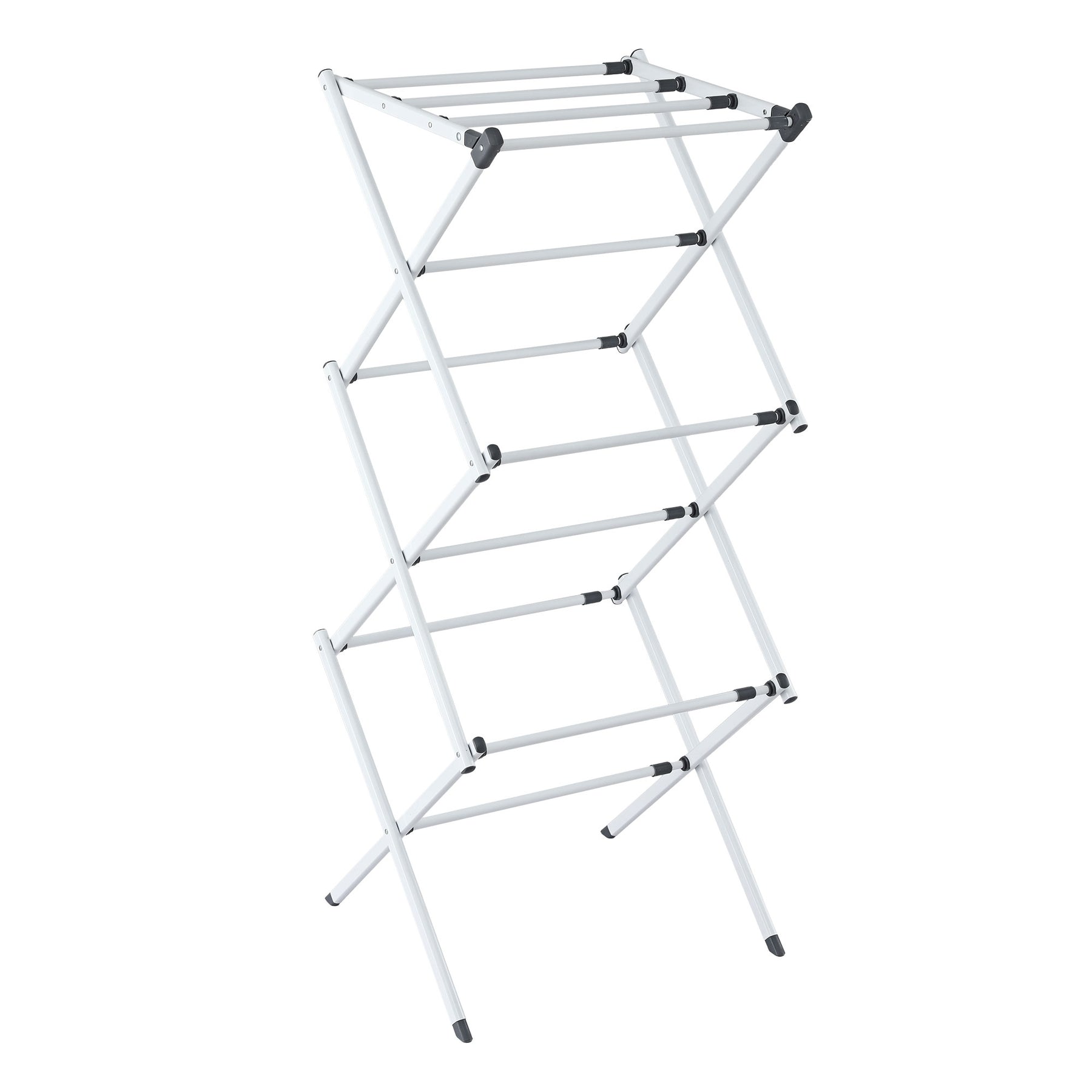 Artiss Foldable Clothes Drying Rack with 11 Rods - Grey & White