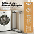 Artiss Foldable Clothes Drying Rack with 11 Rods - Grey & White
