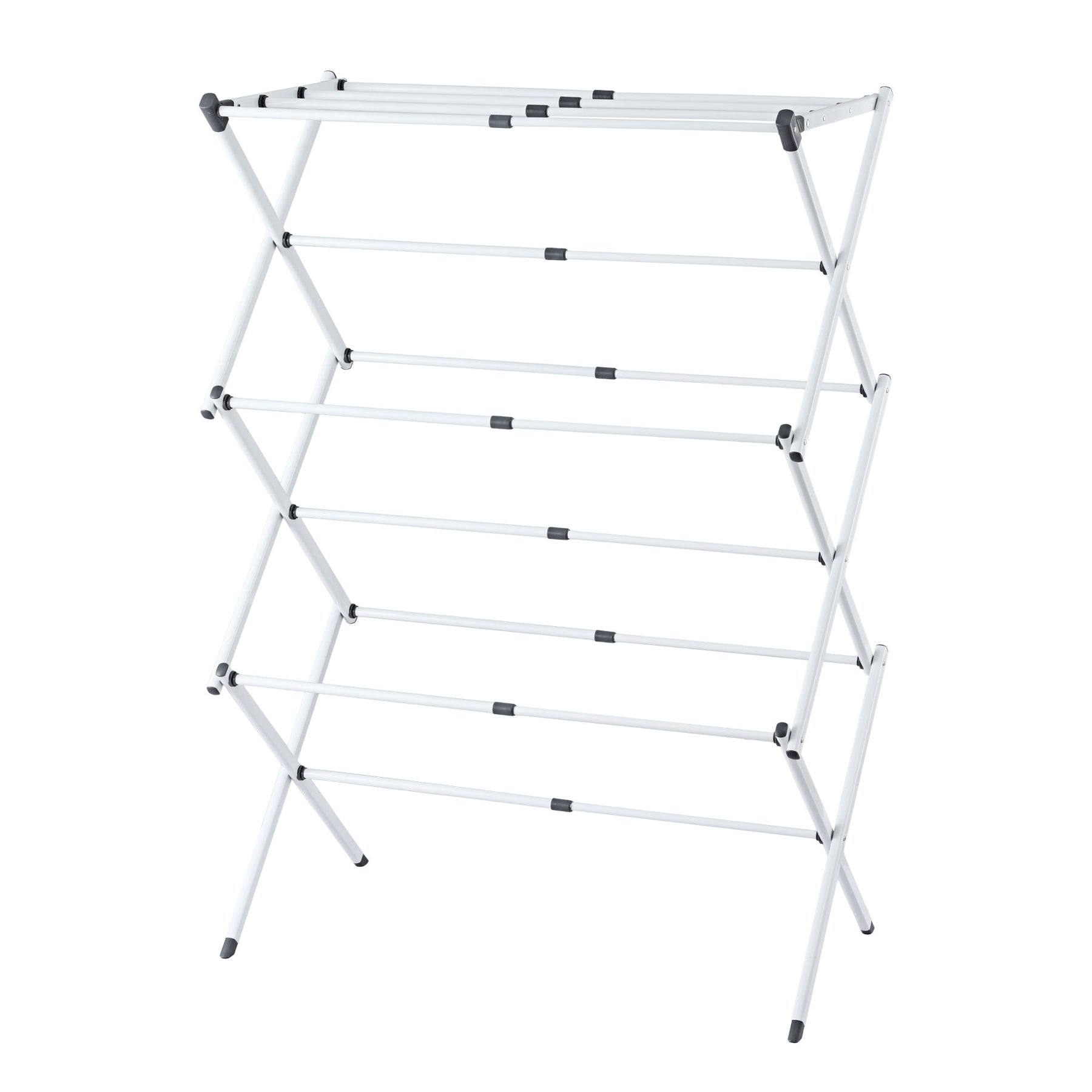 Artiss Foldable Clothes Drying Rack with 11 Rods - Grey & White