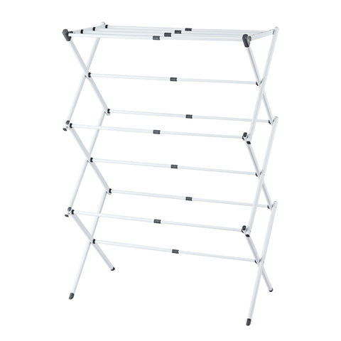 Artiss Foldable Clothes Drying Rack with 11 Rods - Grey & White