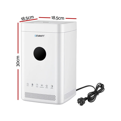 Devanti 3.5L Ultrasonic Humidifier & Air Purifier - White