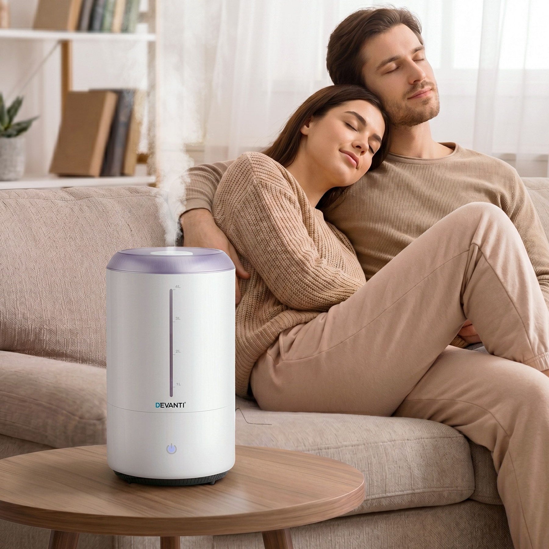 Devanti 4L Ultrasonic Humidifier & Aroma Diffuser - White