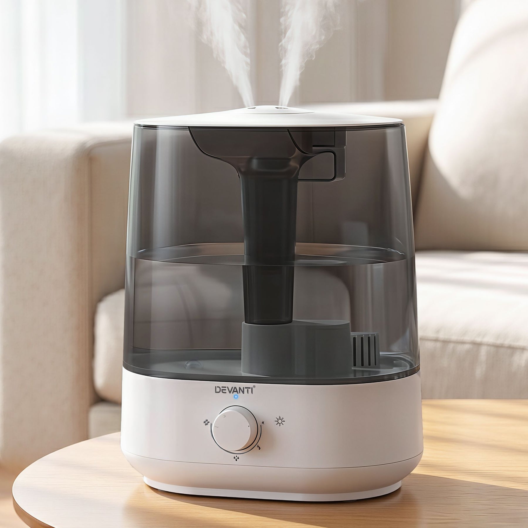 Devanti 6L Ultrasonic Humidifier & Aroma Diffuser - White