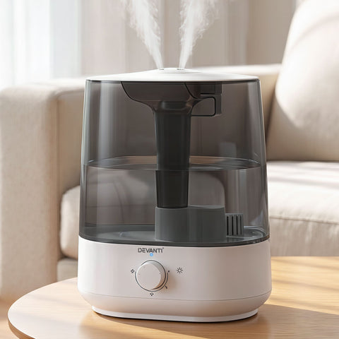 Devanti 6L Ultrasonic Humidifier & Aroma Diffuser - White