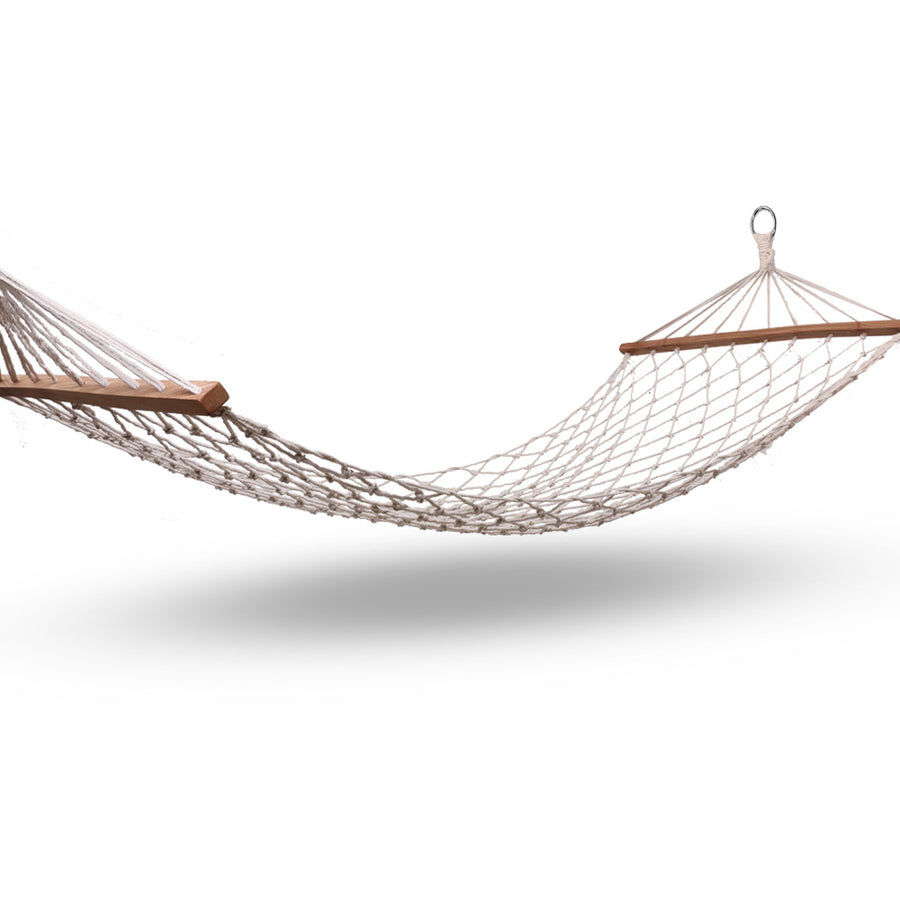 Gardeon Hammock Bed Cream 245cm - Indoor/Outdoor Use, 150kg Capacity - SuperSaverAU - view 1