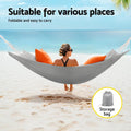 Gardeon Hammock Bed 300cm x 145cm with Travel Bag, Supports 2 Adults, Grey - SuperSaverAU - view 5