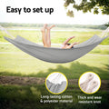 Gardeon Hammock Bed 300cm x 145cm with Travel Bag, Supports 2 Adults, Grey - SuperSaverAU - view 6