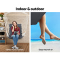 Gardeon Hammock Chair Hanging with Armrest Camping Hammocks Grey - SuperSaverAU - view 3