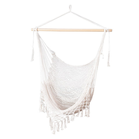 Gardeon Hammock Chair 240cm X 100cm - Durable Cotton Blend, Indoor/Outdoor Use - SuperSaverAU - view 1