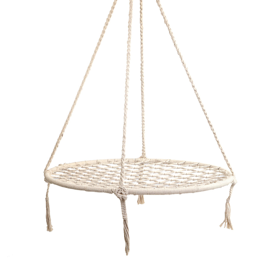Gardeon Hammock Chair Outdoor Tree Swing Nest Web Hanging Seat 100cm - SuperSaverAU - view 1