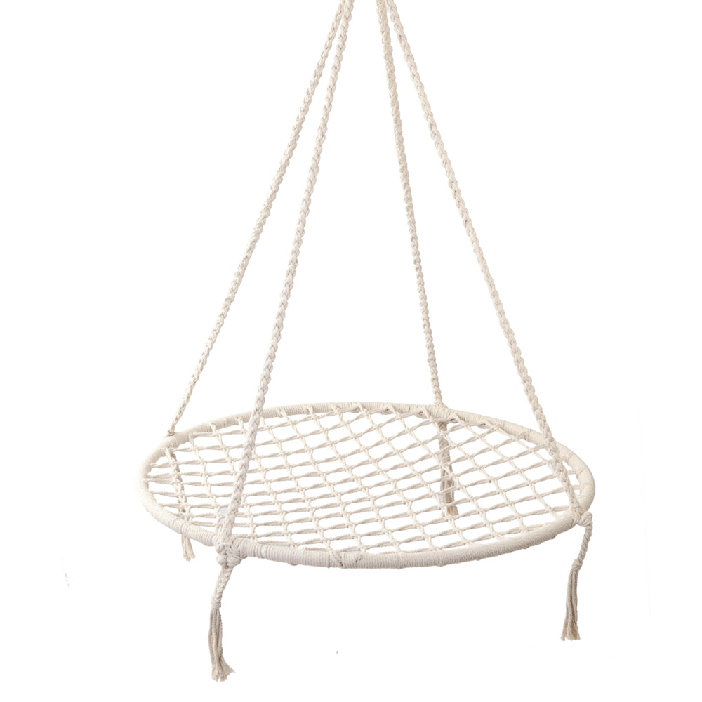 Gardeon Hammock Chair Outdoor Tree Swing Nest Web Hanging Seat 100cm - SuperSaverAU - view 3