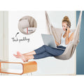 Gardeon Hammock Chair 100cm x 45cm x 145cm with Cushions - Cream, Indoor/Outdoor - SuperSaverAU - view 6