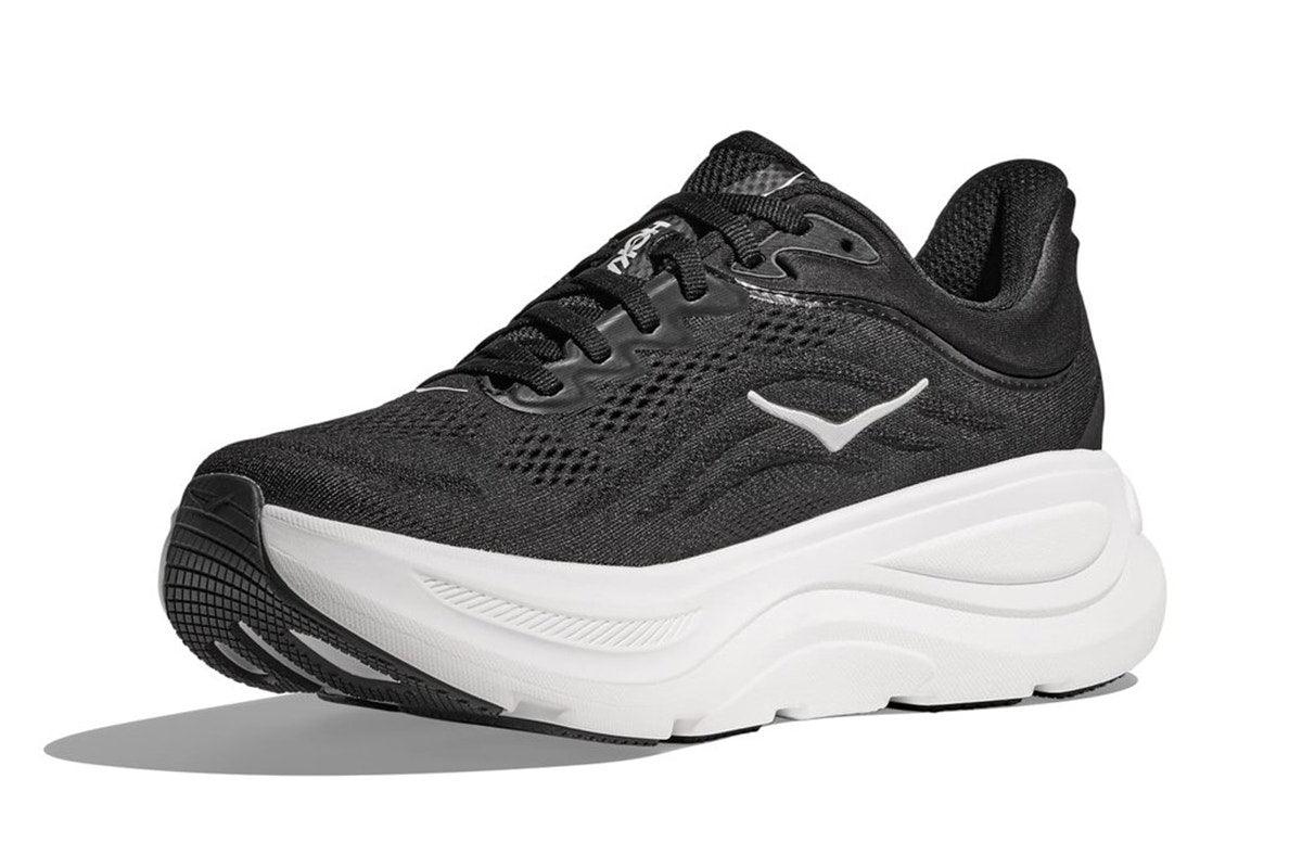 Hoka Men's Bondi 9 Running Shoes (Black/White, Size 9.5 US)