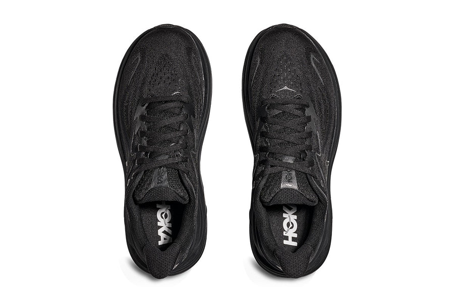 Hoka Men's Clifton 10 Running Shoes (Black/Black, Size 9.5 US)