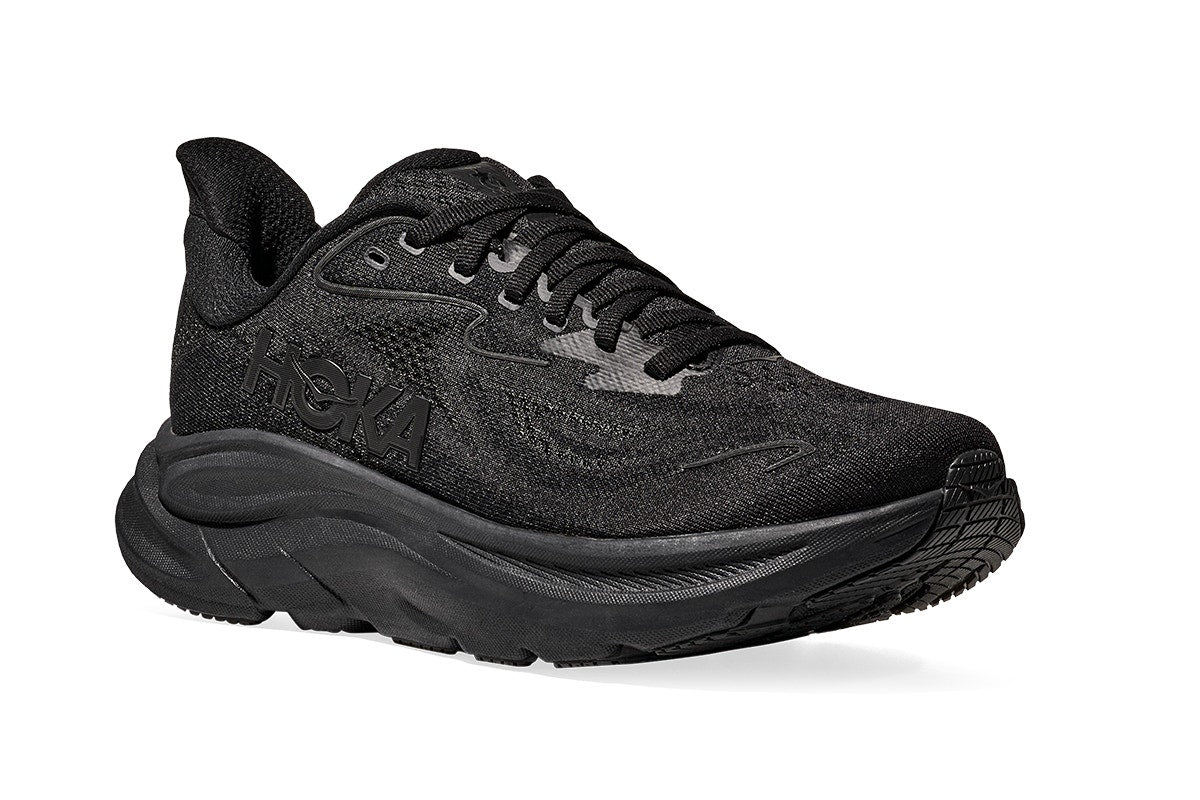 Hoka Men's Clifton 10 Running Shoes (Black/Black, Size 9.5 US)