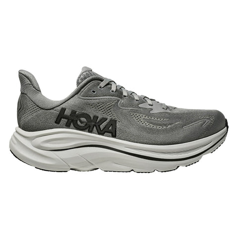 Hoka Men's Clifton 10 Running Shoes (Galactic Grey/Asteroid, Size 9.5 US)