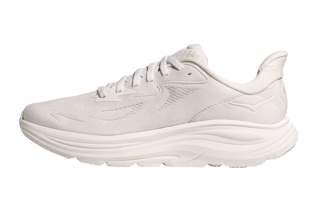 Hoka Men's Clifton 10 Running Shoes (White/White, Size 9.5 US)