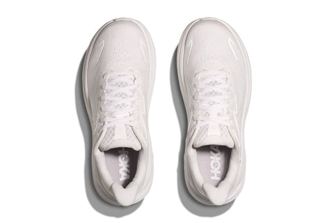 Hoka Men's Clifton 10 Running Shoes (White/White, Size 9.5 US)
