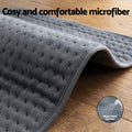 Livemor Electric Heating Pad 60x39cm Dark Grey Heat Mat with 4 Temperature Levels